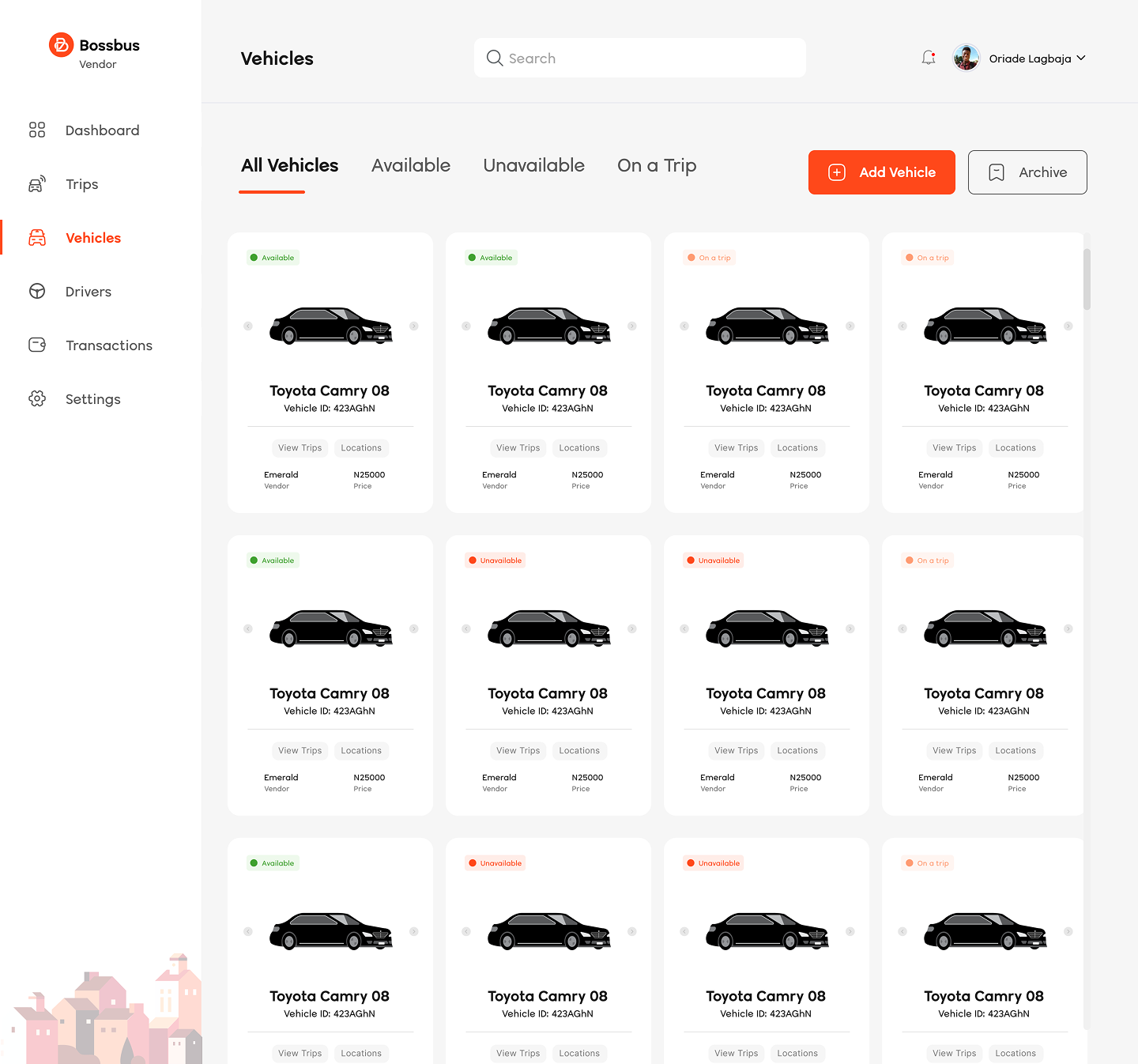 Vehicle Management Interface